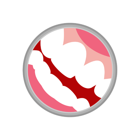 dental logo mouth and teeth vectorのイラスト素材