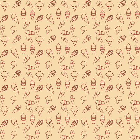pattern ice cream gray background vectorのイラスト素材