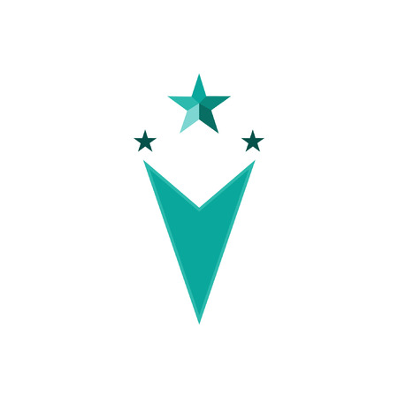 V initial logo vectory vectorのイラスト素材