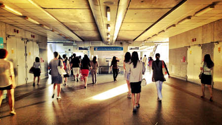 busy morning in Bangkokの素材