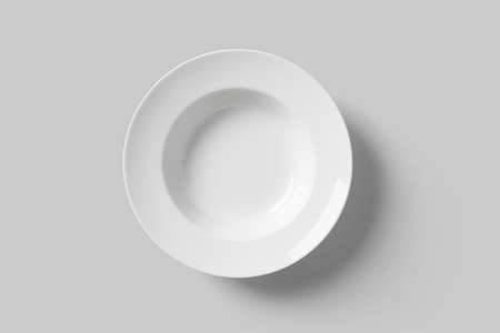 white plate isolatedの写真素材