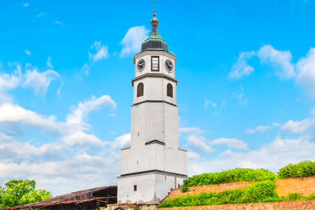 Beautiful view of the fortress Kalemegdan in Belgrade, Serbia, on a sunny dayのeditorial素材
