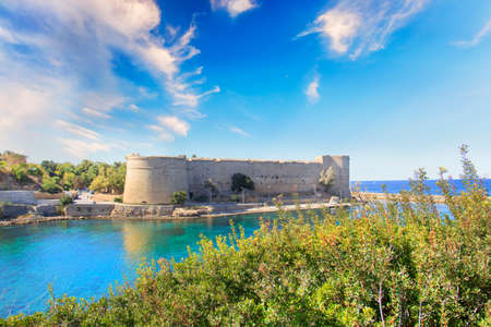 Beautiful view of Kyrenia Castle in Kyrenia (Girne), Northern Cyprusのeditorial素材