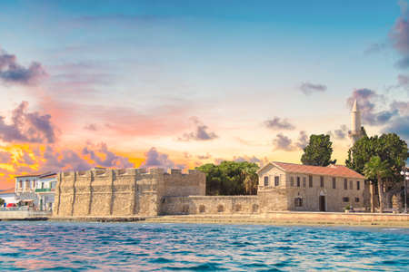 Beautiful view of the castle of Larnaca, on the island of Cyprusのeditorial素材