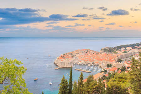 Beautiful view of the ancient city of Dubrovnik, Croatiaの写真素材