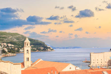 Beautiful view of the ancient city of Dubrovnik, Croatiaの写真素材