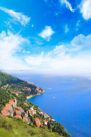 Beautiful view of the ancient city of Dubrovnik, Croatiaの写真素材