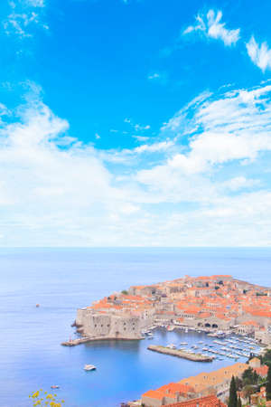 Beautiful view of the ancient city of Dubrovnik, Croatiaの写真素材