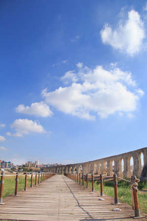 Kamares Aqueduct in Larnaca, Cyprusのeditorial素材