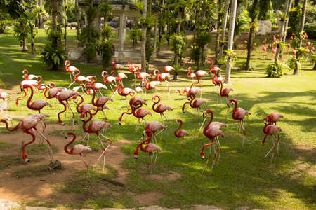 Beautiful view of Nong Nooch Tropical Park, in Pattaya, Thailandの写真素材