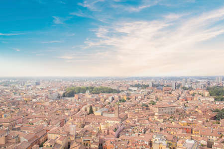 Beautiful view of the center of Bologna, Italy