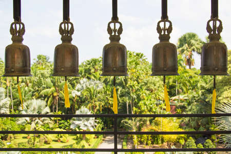 Beautiful view of the bells in Pattaya, Thailandの写真素材