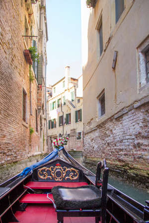 Beautiful view of the Venetian canals in Venice, Italyの写真素材