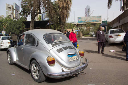 CAIRO, EGYPT - DECEMBER 21: People in the streets, city life on DECEMBER 21, 2021 in Cairoのeditorial素材