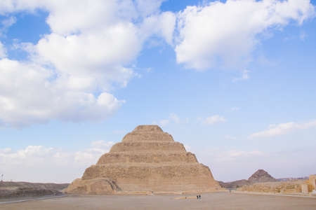 The Pyramid of Djoser (or Djeser and Zoser), or Step Pyramid in the Saqqara necropolis, Egypt