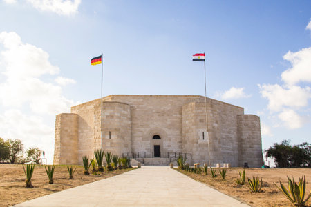EL ALAMEIN - JANUARY 27: - German memorial of fallen soldiers in World War II in El Alamein, Egypt