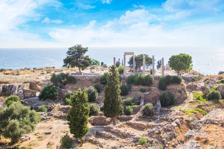 Beautiful view of the ancient voice of Byblos (also known as Jubayl or Jebeil), Lebanonの写真素材