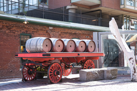 The installation in Distillery District, Toronto, Canadaの写真素材