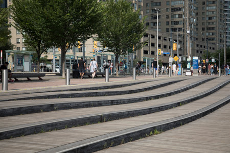 Beautiful view of Toronto Central Waterfront in Downtown Toronto in Toronto, Canada