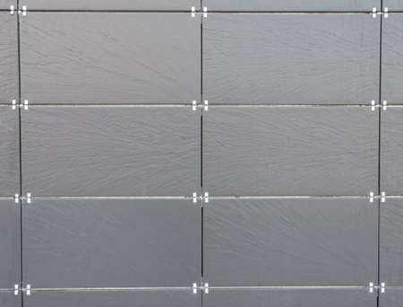 Gray block wallの写真素材