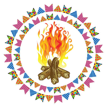 Junina Party Themeのイラスト素材