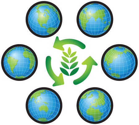 Ecological themeのイラスト素材