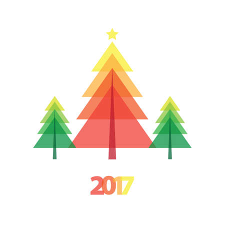 Merry Christmas vector illustrationのイラスト素材