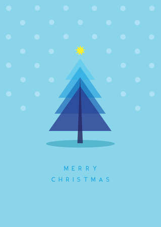 Merry Christmas greeting card vector illustrationのイラスト素材