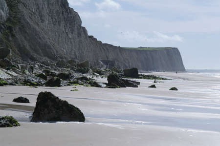 the cliffs of Cap Blanc-nezの写真素材