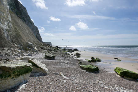 the cliffs of Cap Blanc-nezの写真素材