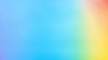 A smooth, blended gradient featuring shades of blue, yellow, and red, creating a soft, colorful transition.の素材