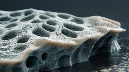 Detailed view of soap foam texture bubblesの素材