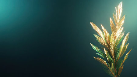 Close-up of golden wheat stalks, showcasing their delicate texture and warm hues, brightly lit against a dark, undefined backdrop.の素材