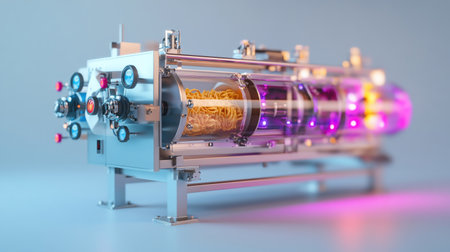 This image showcases a sophisticated scientific instrument, highlighting its intricate design and advanced technological features.の素材