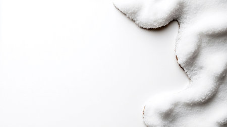 A close-up shot of white foam on a white surface, creating a minimalist and abstract design.の素材