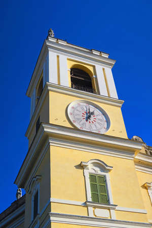 Clock tower of the ducal palace of Colornoprovince of Parma, Italy.It was built by Francesco Farnese, Duke of Parma in the early 18th century.のeditorial素材