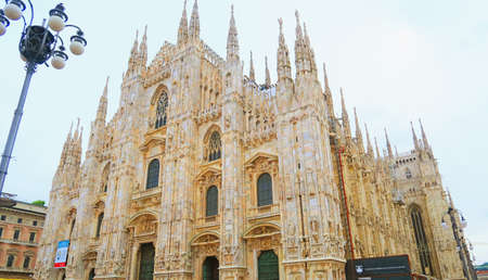 Milan,Italy,19 june 2016.Duomo di Milano is the cathedral of Milan,Italy. Dedicated to St Mary of the Nativity, it is the seat of the Archbishop of Milan. The Gothic cathedral took nearly six centuries to complete. It is the second largest catholic churchのeditorial素材