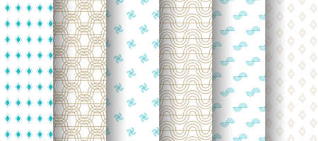 Sweet seamless pattern collectionのイラスト素材