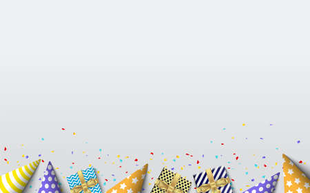 Birthday celebration background with eps 10 vector illustration 3d.