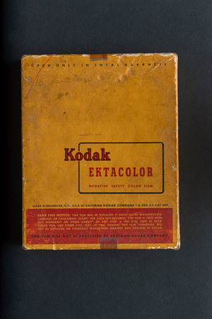 03 Oct 2015 Vintage box of 4 X 5 inch Kodak Ektacolor negative Kalyan near Mumbai Maharashtra INDIA Asiaのeditorial素材