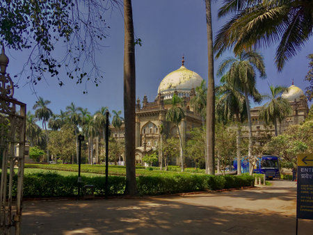 0804-2019-The Chhatrapati Shivaji Maharaj Vastu Sangrahalaya,   formerly named the Prince of Wales Museum -Mumbai Maharashtra Indiaのeditorial素材