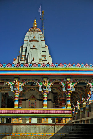 15 Feb 2010 swaminarayan Temple Vilage of Todla Bhiloda Taluka Arvalli District's Gujarat INDIAのeditorial素材