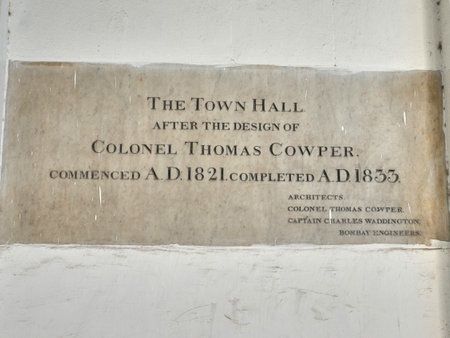 31 Dec 2019 A wall-mounted Inscription of The Town Hall  Horniman Circle, Shahid Bhagat Singh Road,...