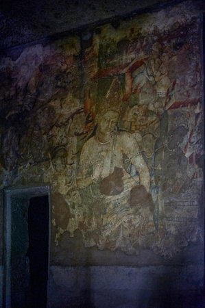 Ajanta, cave 1, Bodhisattva Padmapani a UNESCO world hertage site near aurangabad Maharashtra INDIA