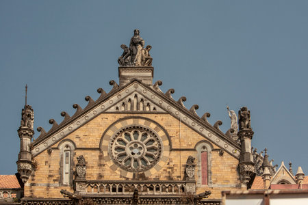 18 Feb 2007 Stone sculpture decoration on Victoria Turminus Railway Station nowCSMT Railway Station a UNESCO world Heritage Site Mumbai Maharashtra INDIAのeditorial素材
