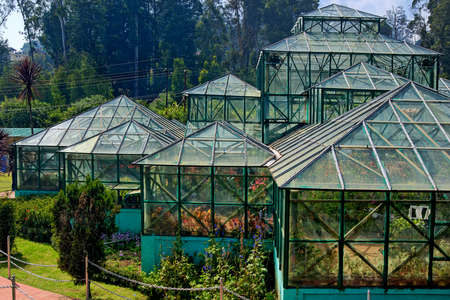 26 Oct 2009 greenhouse (also called a glasshouse Botanical Garden at Ooty now Udhagamandalam 1847 AD Nilgiris in Westarn Ghats-Tamilnadu-INDIA