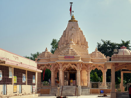 04 Nov 2020 Amba Mata Mandir Vadiyavir Village near Badoli Idar Sabarkantha Gujarat Indiaのeditorial素材