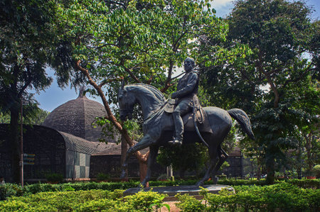 04-N0v-2005-Idol of lord Ganesh Ganpati elephant headed god visarjan on Chowpatty ; Bombay Mumbai ; Maharashtra ; Indiaのeditorial素材