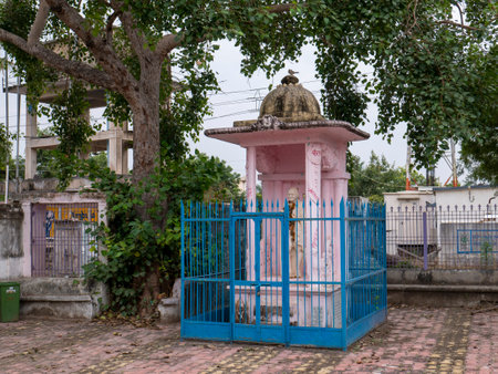 02 Nov 2019 Art Deco Compound wall and gate Shree Mahatma Gandhi Chowk Bardoli Near Idar Sabarkantha Gujarat Indiaのeditorial素材
