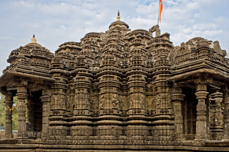 18-Nov-2008 Hemadpanti Shiv Mandir at Ambarnath 11th-century Hindu temple, near Mumbai, Maharashtra, Indiaのeditorial素材